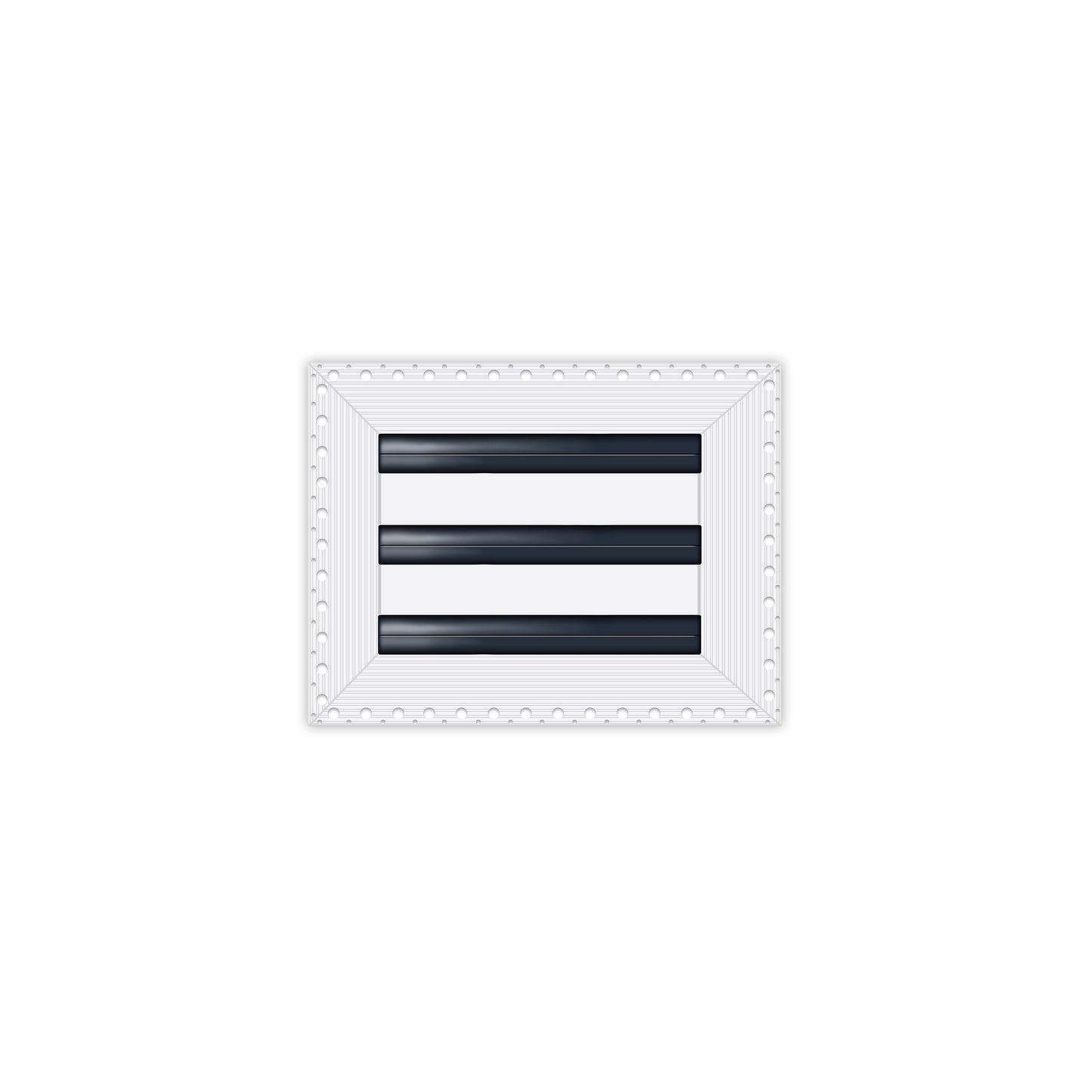 BUILDMART - 8x6 MUD-IN Air Vent Cover - Drywall MUD IN White Air Vent - MUD Linear Slot Diffuser - Register Grille for Ceiling and Walls - Texas Buildmart