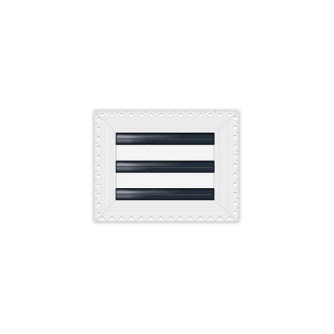 BUILDMART - 8x6 Mud In Air Vent Cover - Drywall Mud-in White Air Vent - Mud Linear Slot Diffuser - Register Grille for Ceiling and Walls - Texas Buildmart