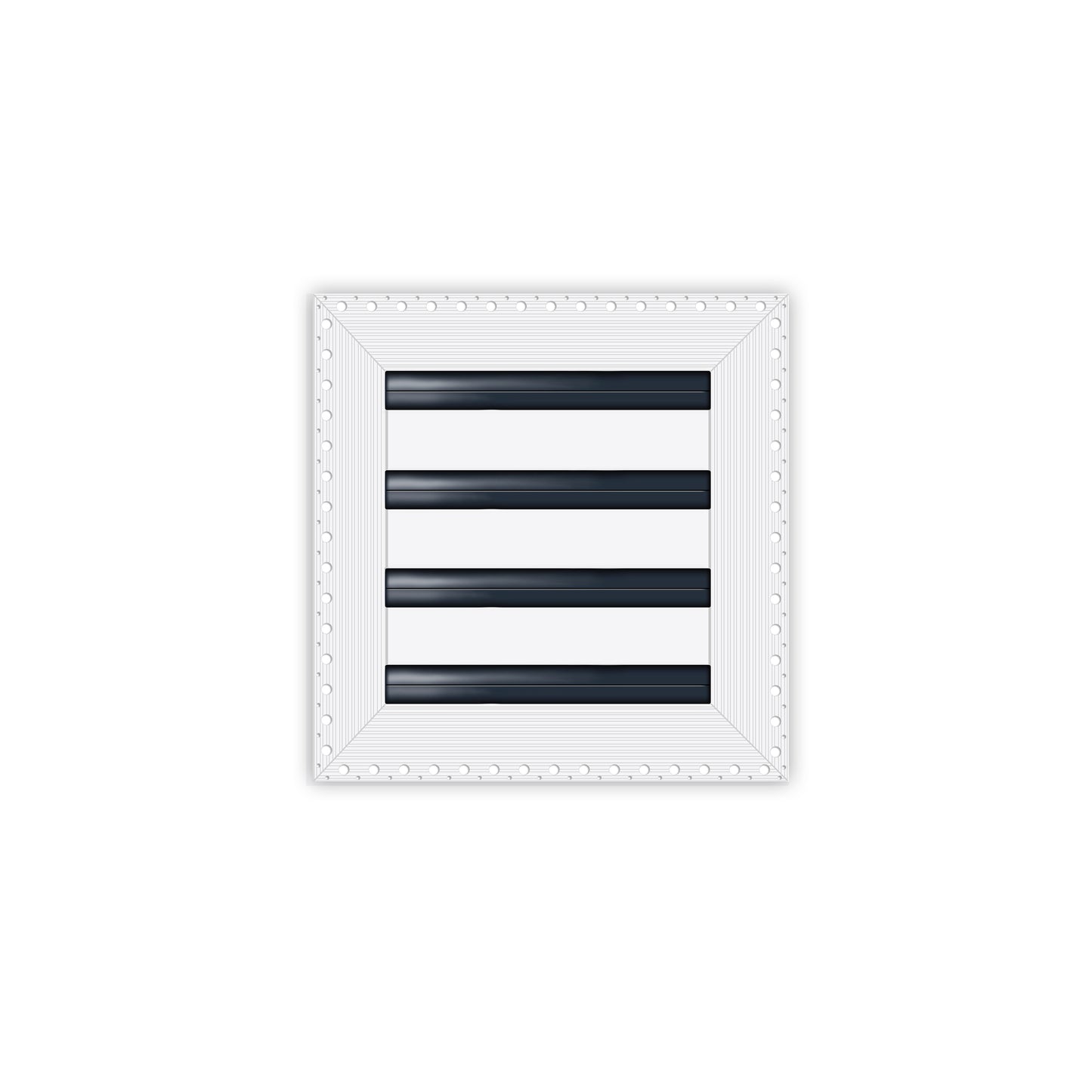BUILDMART - 8x8 MUD-IN Air Vent Cover - Drywall MUD IN White Air Vent - MUD Linear Slot Diffuser - Register Grille for Ceiling and Walls - Texas Buildmart