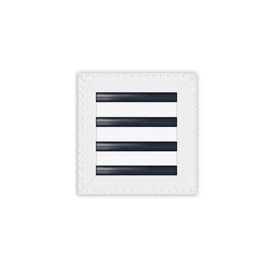 BUILDMART - 8x8 MUD-IN Air Vent Cover - Drywall MUD IN White Air Vent - MUD Linear Slot Diffuser - Register Grille for Ceiling and Walls - Texas Buildmart