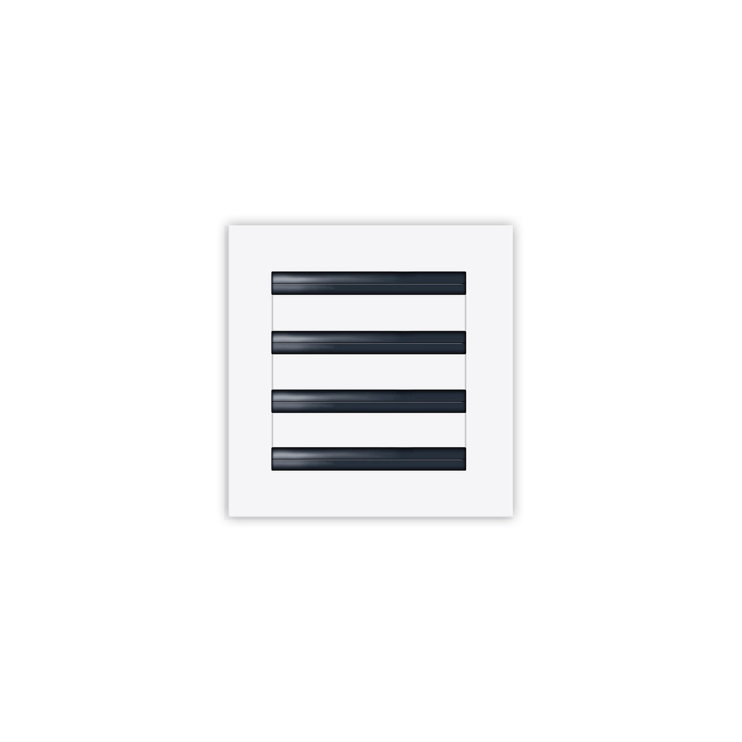 BUILDMART - 8" Standard Linear Slot Diffuser - White Linear AC Vent - Decorative Air Vent - Modern Air Vent Cover for Ceiling, Wall or Floor - Texas Buildmart