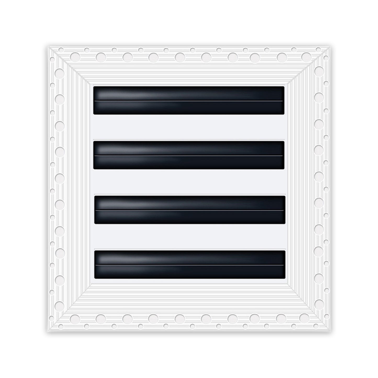 BUILDMART - 8" MUD-IN Air Vent Cover - Drywall MUD IN White Air Vent - MUD Linear Slot Diffuser - Register Grille for Ceiling and Walls - Texas Buildmart