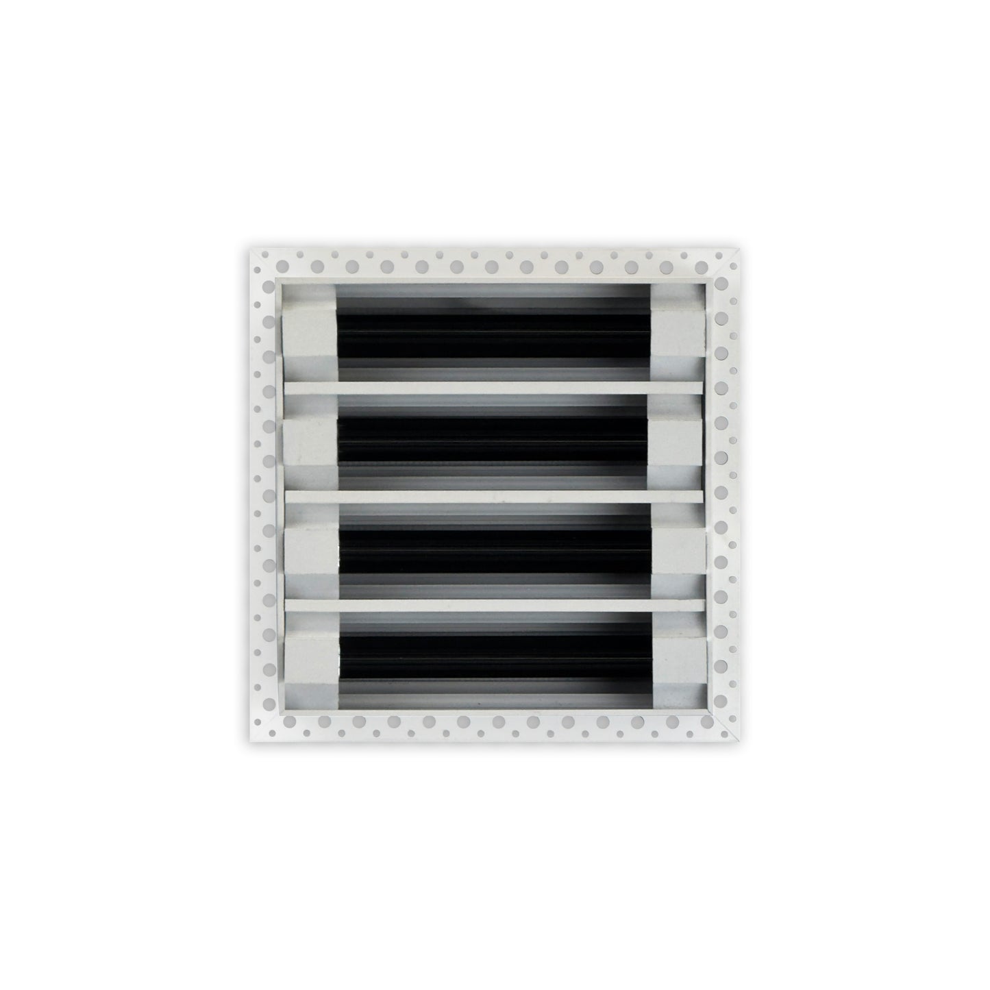 BUILDMART - 8x8 MUD-IN Air Vent Cover - Drywall MUD IN White Air Vent - MUD Linear Slot Diffuser - Register Grille for Ceiling and Walls - Texas Buildmart