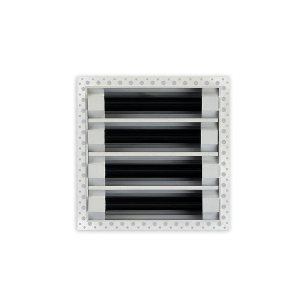 BUILDMART - 8x8 MUD-IN Air Vent Cover - Drywall MUD IN White Air Vent - MUD Linear Slot Diffuser - Register Grille for Ceiling and Walls - Texas Buildmart