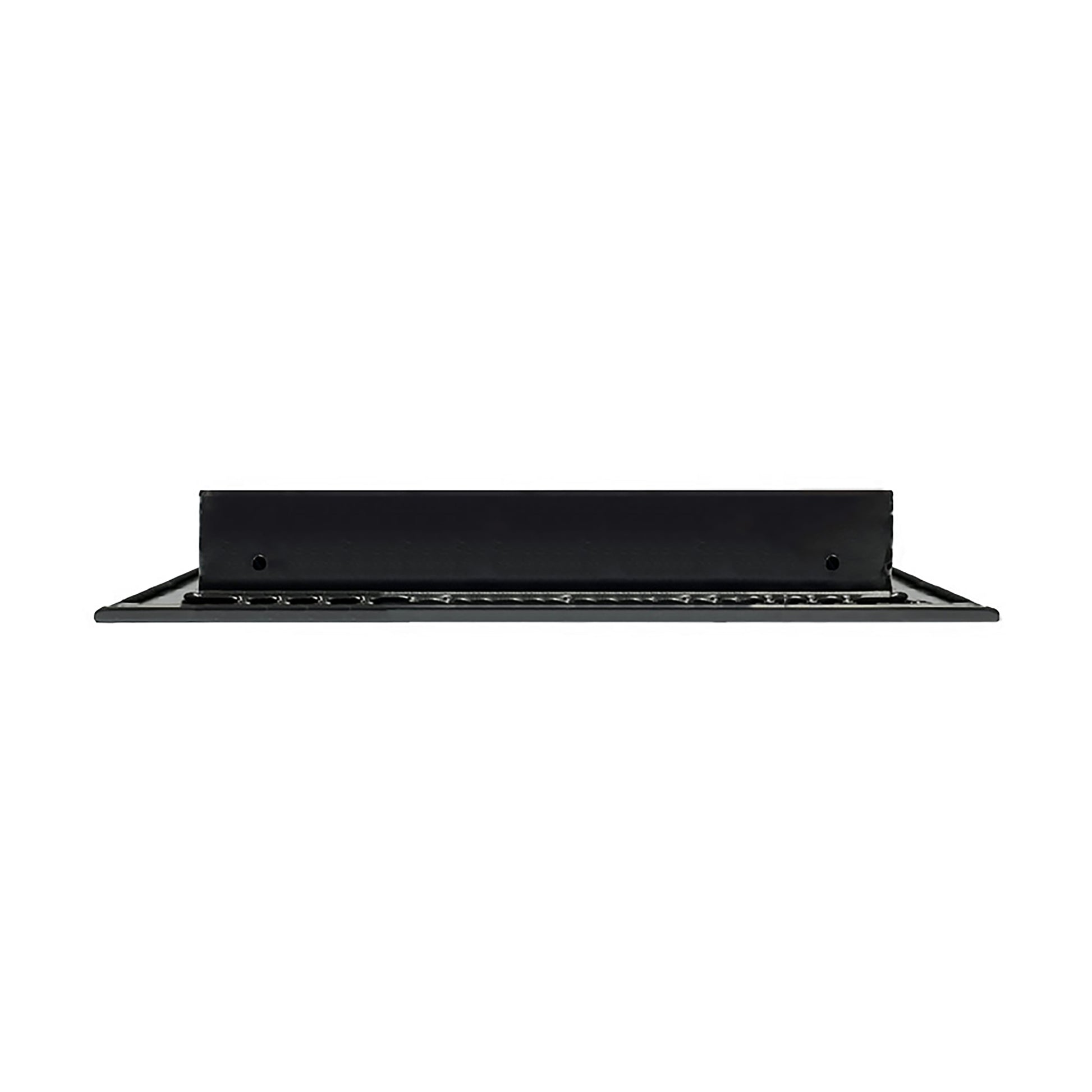 Side of 12x10 Modern Air Vent Cover Black - 12x10 Standard Linear Slot Diffuser Black - Texas Buildmart