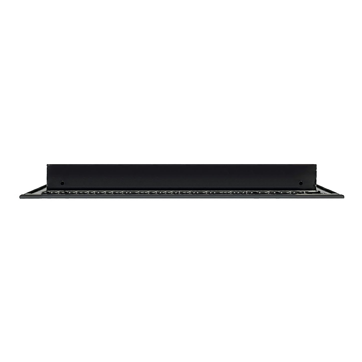 Side of 30x14 Modern Air Vent Cover Black - 30x14 Standard Linear Slot Diffuser Black - Texas Buildmart