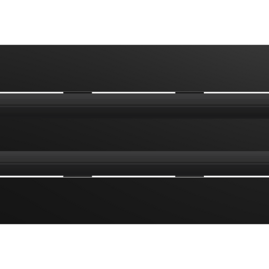 3D Model of 10x4 Modern Air Vent Cover Black - Standard Linear Slot Diffuser Black - Texas Buildmart