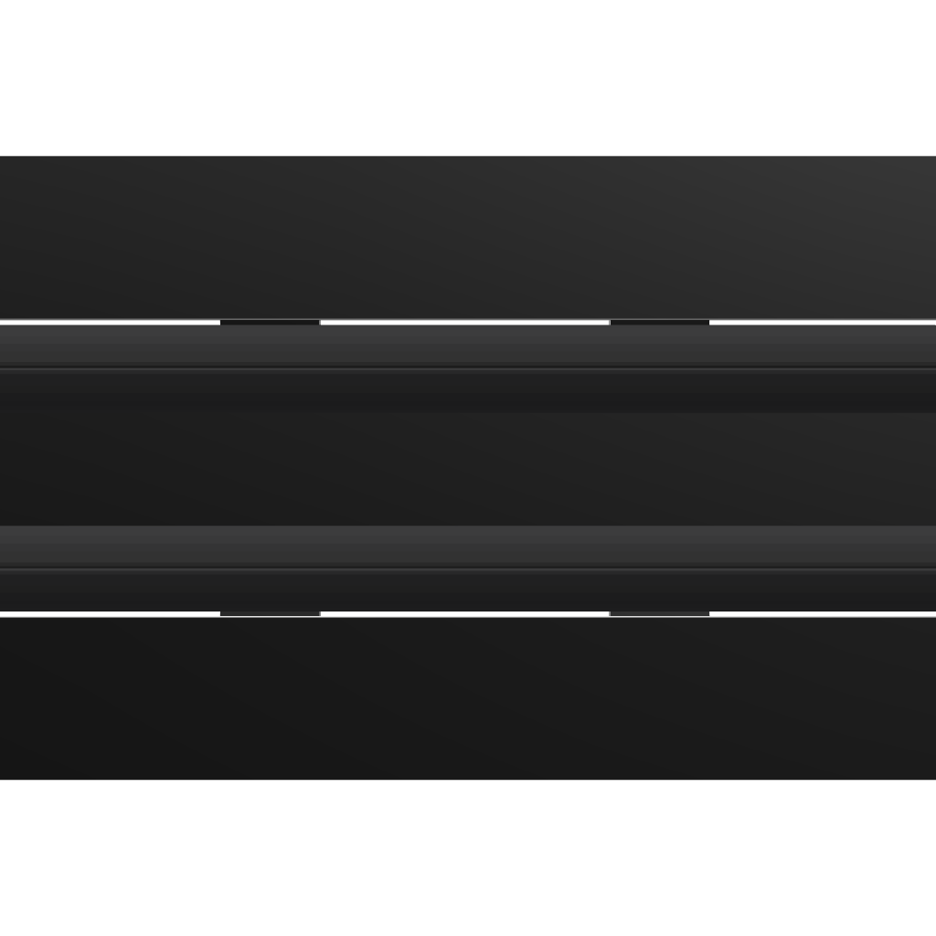 3D Model of 10x4 Modern Air Vent Cover Black - Standard Linear Slot Diffuser Black - Texas Buildmart