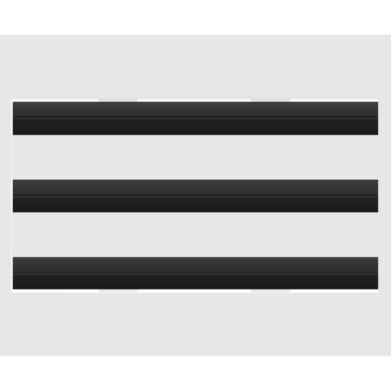 3D Model of 10x6 Modern Air Vent Cover White - Standard Linear Slot Diffuser White - Texas Buildmart