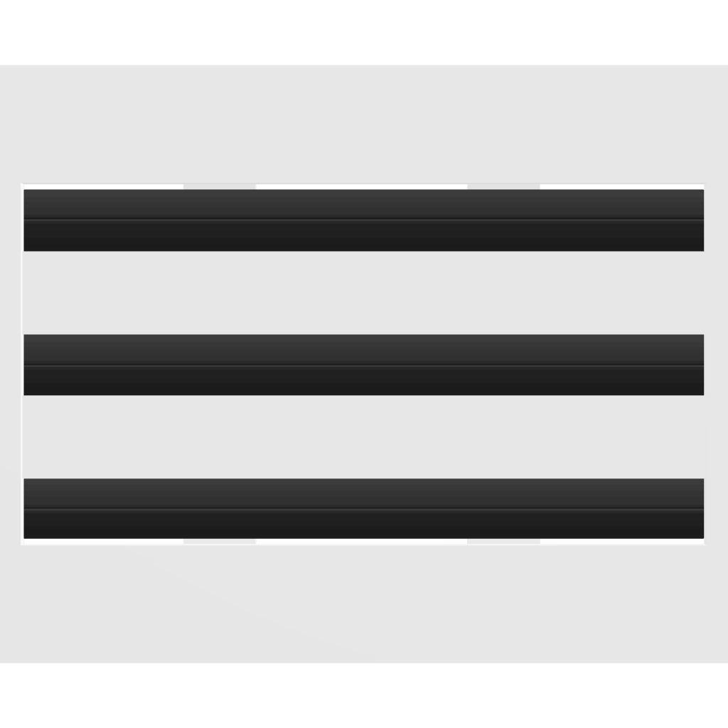 3D Model of 10x6 Modern Air Vent Cover White - Standard Linear Slot Diffuser White - Texas Buildmart