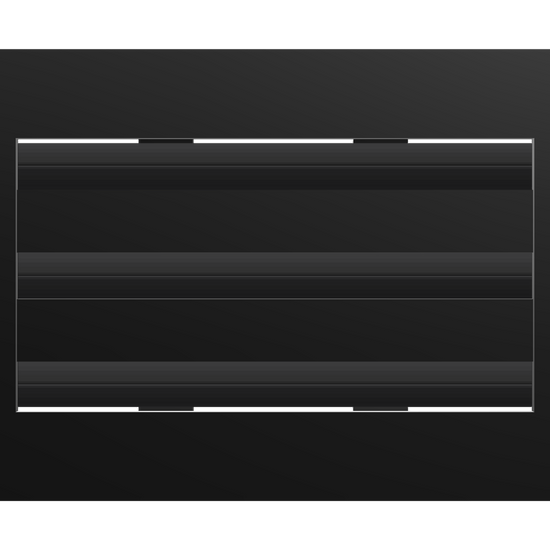 3D Model of 10x6 Modern Air Vent Cover Black - Standard Linear Slot Diffuser Black - Texas Buildmart
