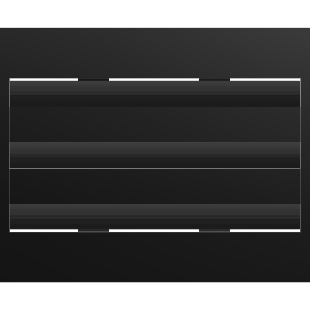 3D Model of 10x6 Modern Air Vent Cover Black - Standard Linear Slot Diffuser Black - Texas Buildmart
