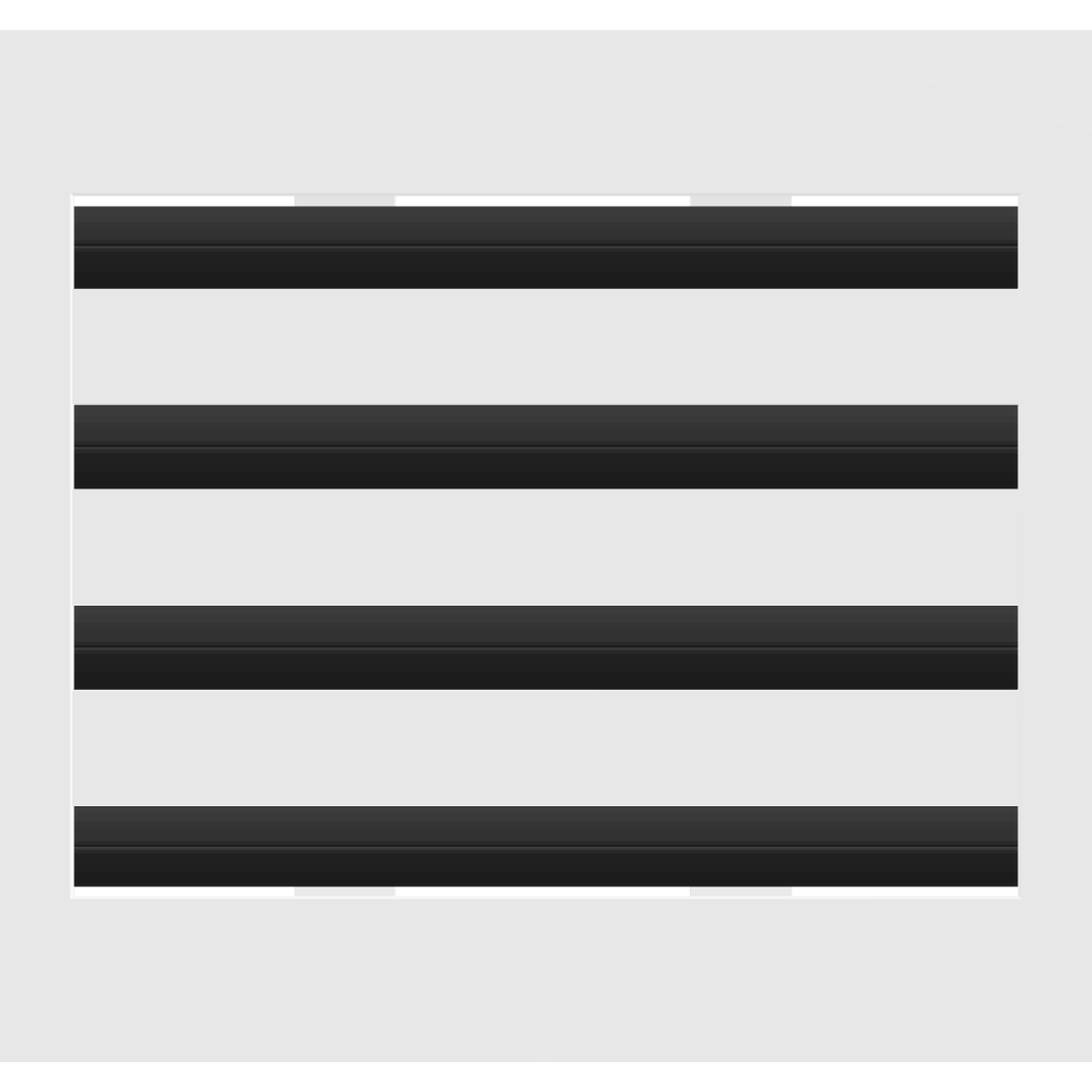 3D Model of 10x8 Modern Air Vent Cover White - Standard Linear Slot Diffuser White - Texas Buildmart