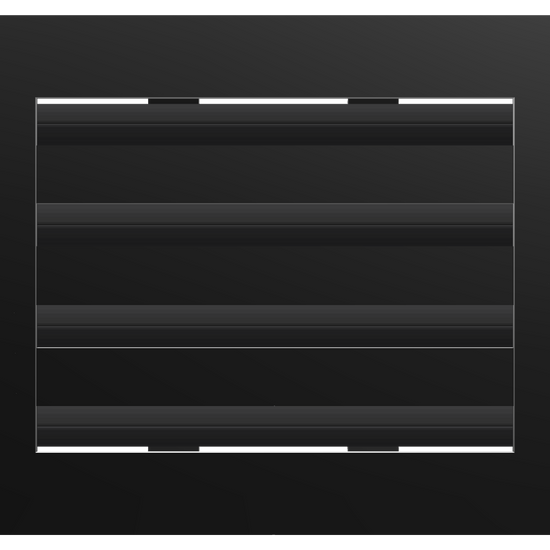 3D Model of 10x8 Modern Air Vent Cover Black - Standard Linear Slot Diffuser Black - Texas Buildmart