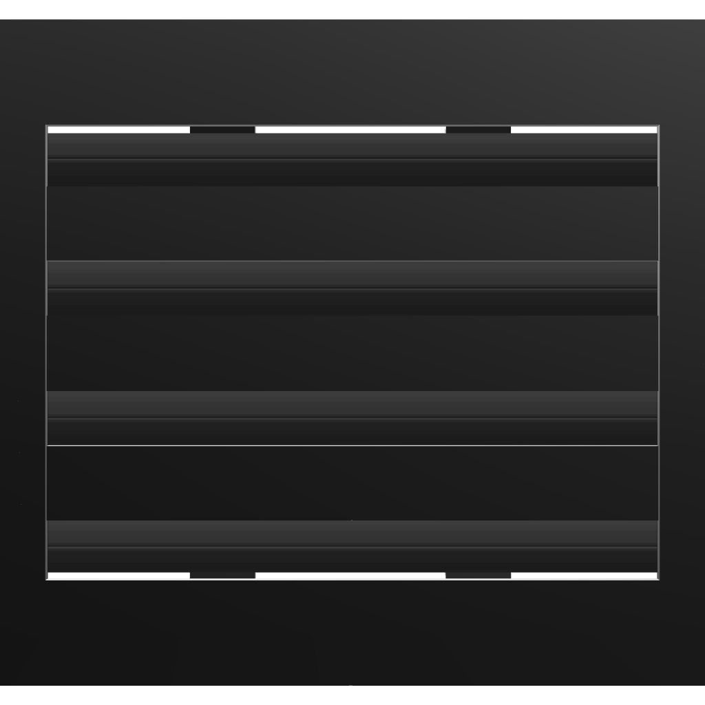 3D Model of 10x8 Modern Air Vent Cover Black - Standard Linear Slot Diffuser Black - Texas Buildmart