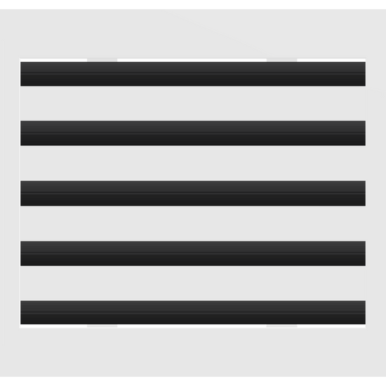 3D Model of 12x10 Modern Air Vent Cover White - Standard Linear Slot Diffuser White - Texas Buildmart