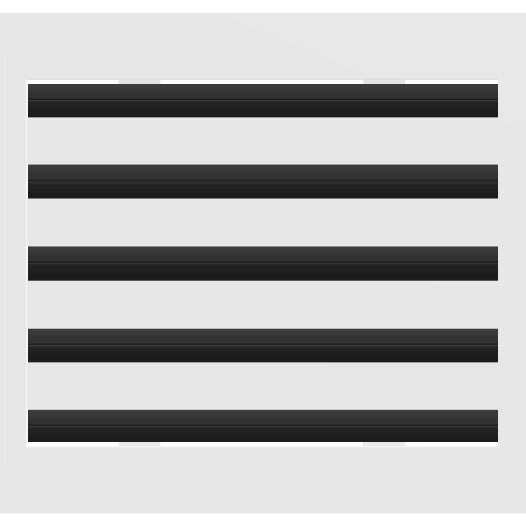 3D Model of 12x10 Modern Air Vent Cover White - Standard Linear Slot Diffuser White - Texas Buildmart