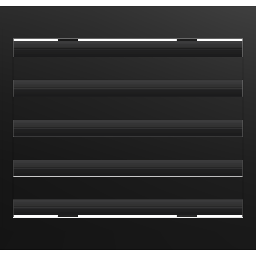 3D Model of 12x10 Modern Air Vent Cover Black - Standard Linear Slot Diffuser Black - Texas Buildmart