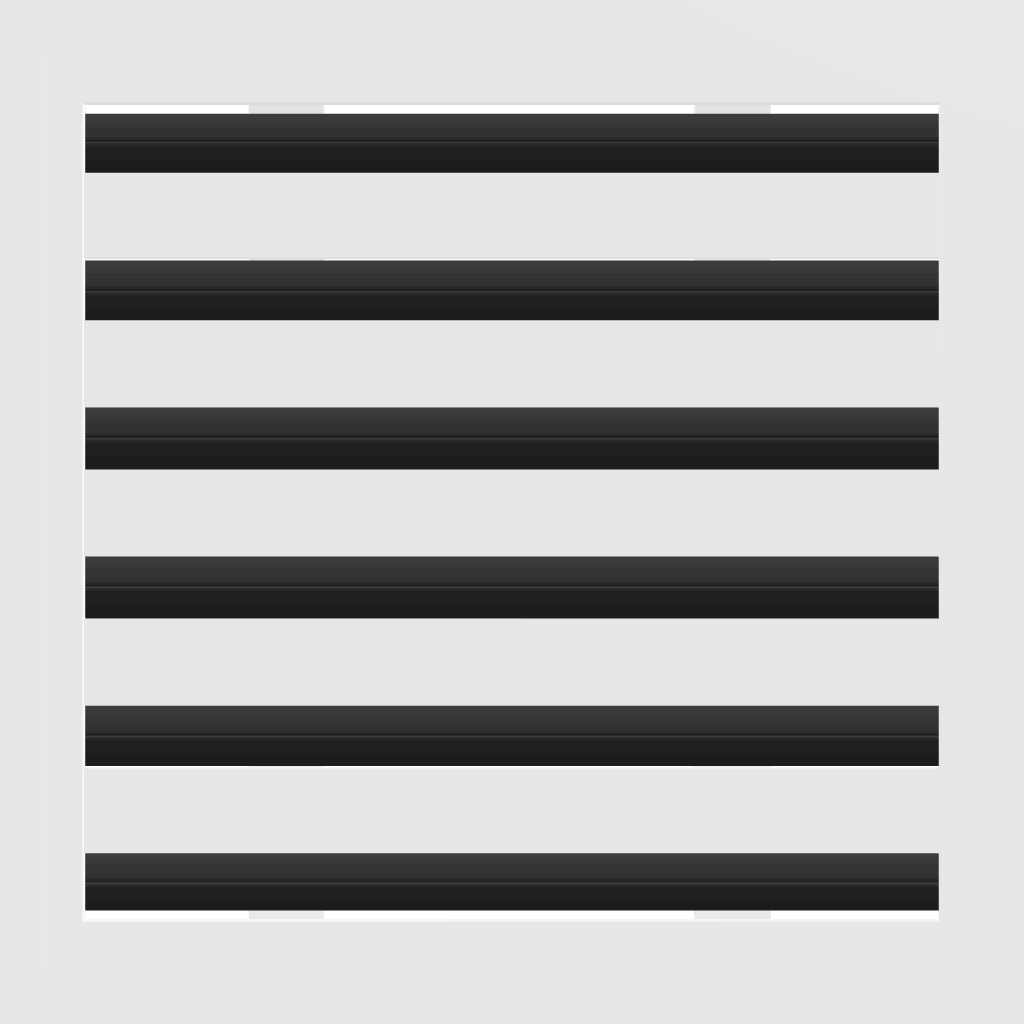 3D Model of 12x12 Modern Air Vent Cover White - Standard Linear Slot Diffuser White - Texas Buildmart