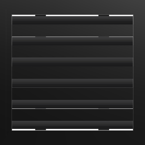 3D Model of 12x12 Modern Air Vent Cover Black - Standard Linear Slot Diffuser Black - Texas Buildmart