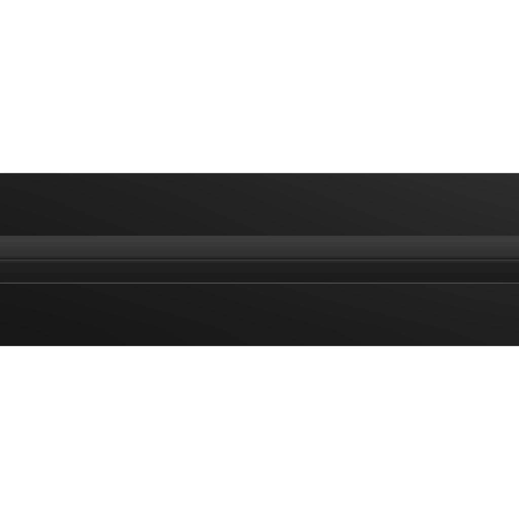 3D Model of 12 Inch 1 Slot Linear Air Vent Cover Black - Linear Diffuser Black - Texas Buildmart