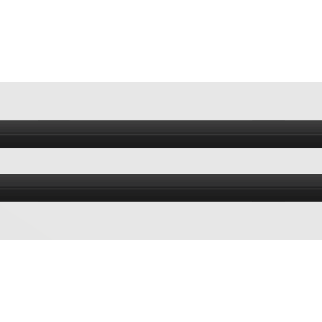 3D Model of 12 Inch 2 Slot Linear Air Vent Cover White - Linear Diffuser White - Texas Buildmart