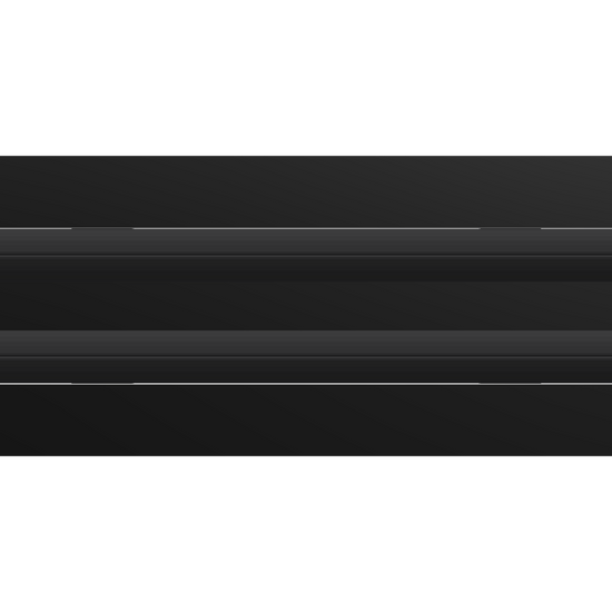 3D Model of 12 Inch 2 Slot Linear Air Vent Cover Black - Linear Diffuser Black - Texas Buildmart