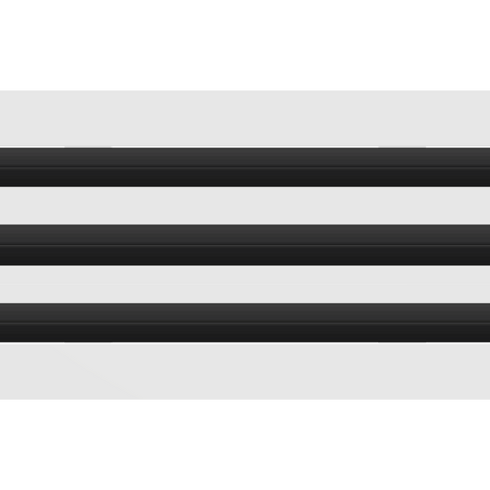 3D Model of 12 Inch 3 Slot Linear Air Vent Cover White - Linear Diffuser White - Texas Buildmart