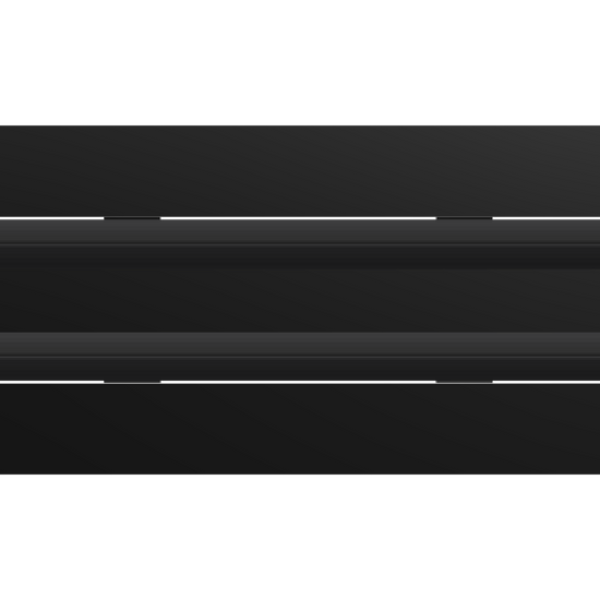 3D Model of 12x4 Modern Air Vent Cover Black - Standard Linear Slot Diffuser Black - Texas Buildmart