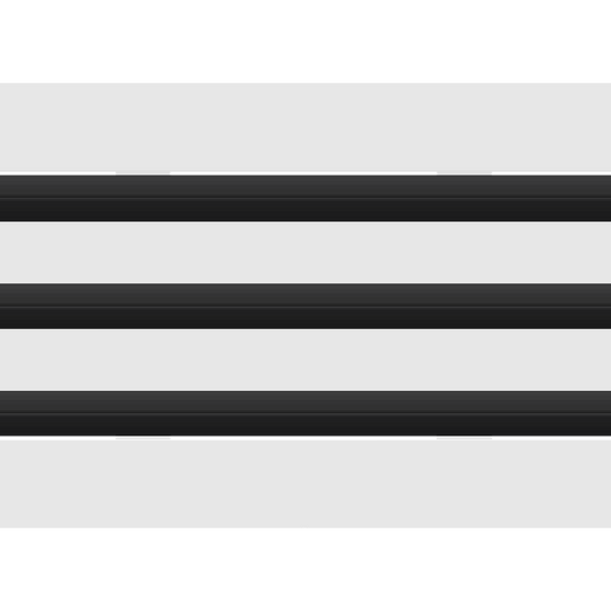 3D Model of 12x6 Modern Air Vent Cover White - Standard Linear Slot Diffuser White - Texas Buildmart