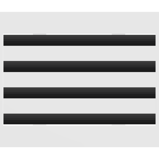 3D Model of 12x8 Modern Air Vent Cover White - Standard Linear Slot Diffuser White - Texas Buildmart