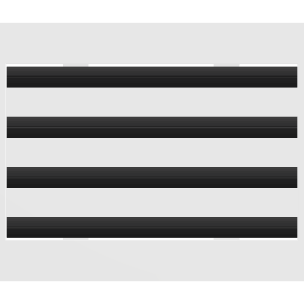 3D Model of 12x8 Modern Air Vent Cover White - Standard Linear Slot Diffuser White - Texas Buildmart