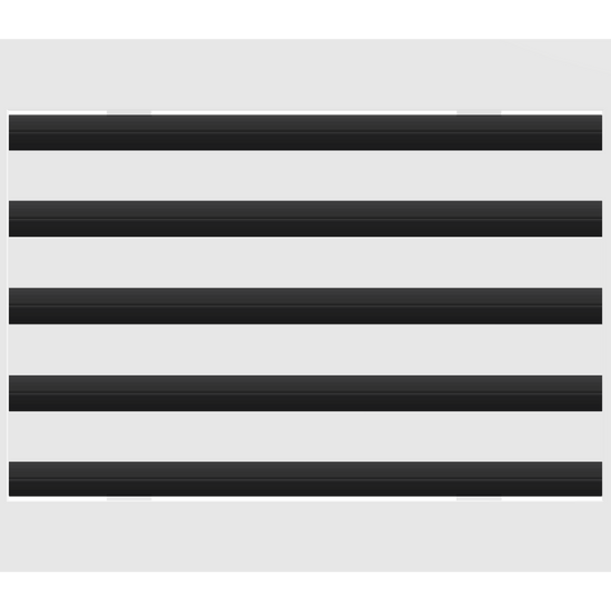 3D Model of 14x10 Modern Air Vent Cover White - Standard Linear Slot Diffuser White - Texas Buildmart