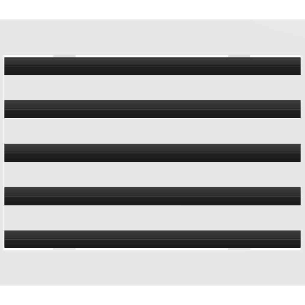 3D Model of 14x10 Modern Air Vent Cover White - Standard Linear Slot Diffuser White - Texas Buildmart