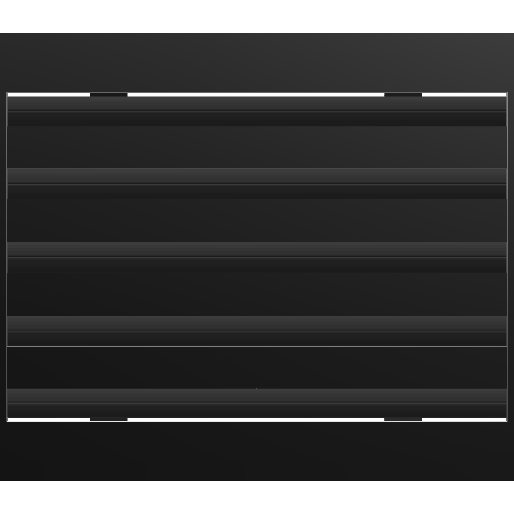 3D Model of 14x10 Modern Air Vent Cover Black - Standard Linear Slot Diffuser Black - Texas Buildmart