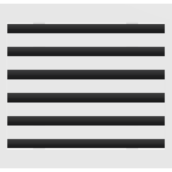 3D Model of 14x12 Modern Air Vent Cover White - Standard Linear Slot Diffuser White - Texas Buildmart