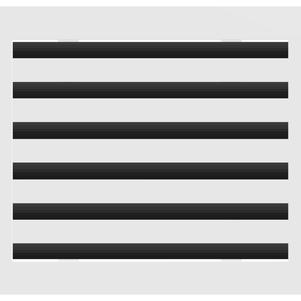 3D Model of 14x12 Modern Air Vent Cover White - Standard Linear Slot Diffuser White - Texas Buildmart