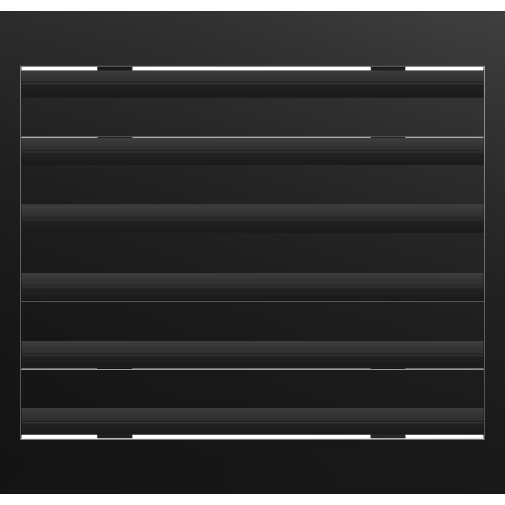 3D Model of 14x12 Modern Air Vent Cover Black - Standard Linear Slot Diffuser Black - Texas Buildmart