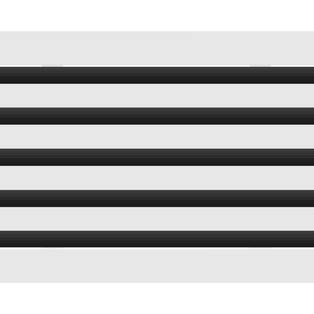 3D Model of 16x10 Modern Air Vent Cover White - Standard Linear Slot Diffuser White - Texas Buildmart