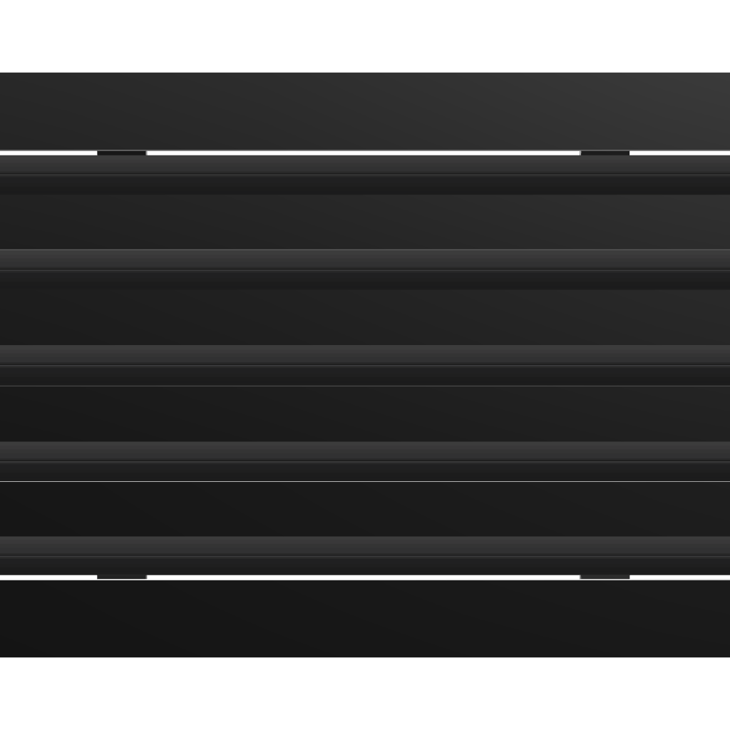 3D Model of 16x10 Modern Air Vent Cover Black - Standard Linear Slot Diffuser Black - Texas Buildmart