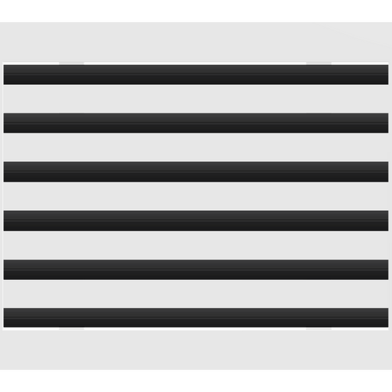 3D Model of 16x12 Modern Air Vent Cover White - Standard Linear Slot Diffuser White - Texas Buildmart
