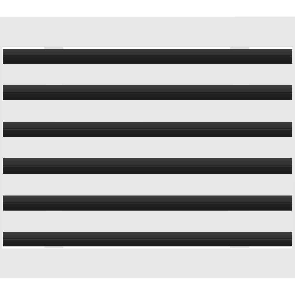 3D Model of 16x12 Modern Air Vent Cover White - Standard Linear Slot Diffuser White - Texas Buildmart