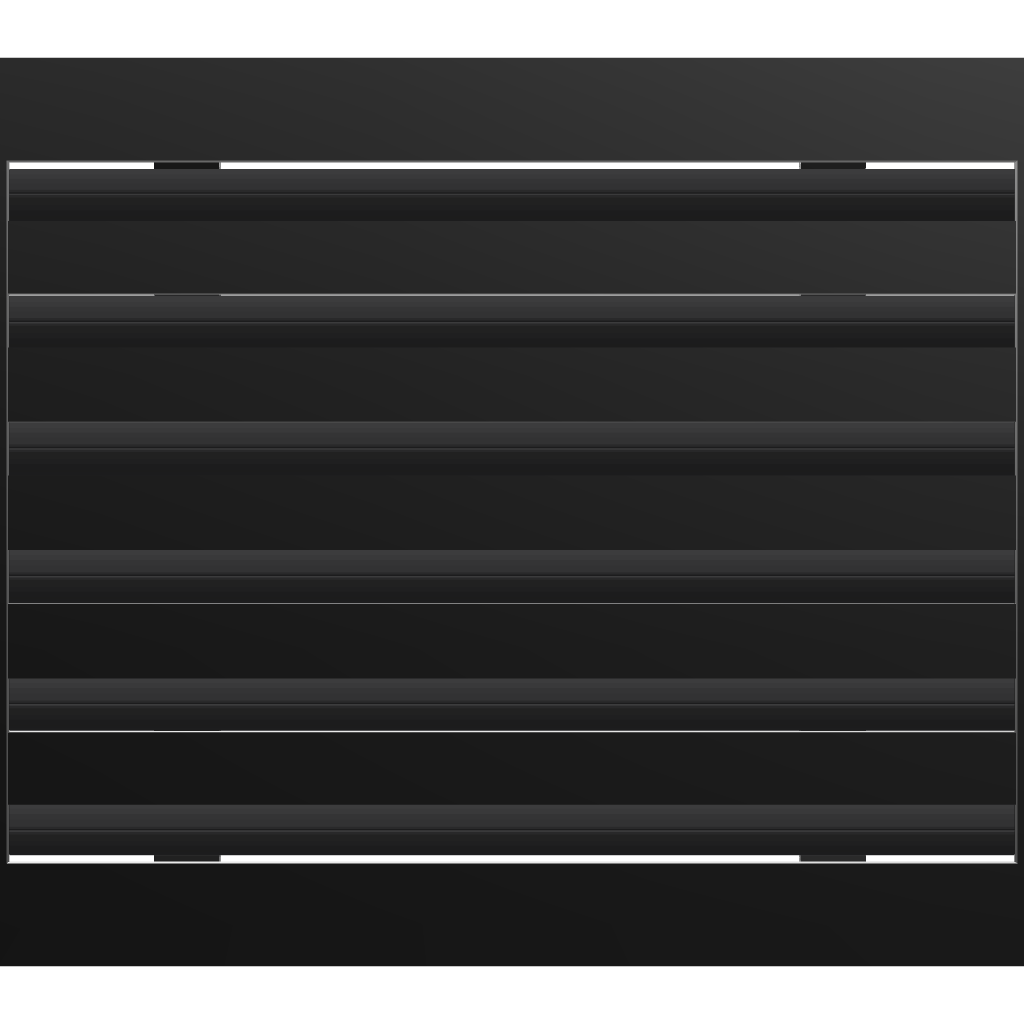 3D Model of 16x12 Modern Air Vent Cover Black - Standard Linear Slot Diffuser Black - Texas Buildmart