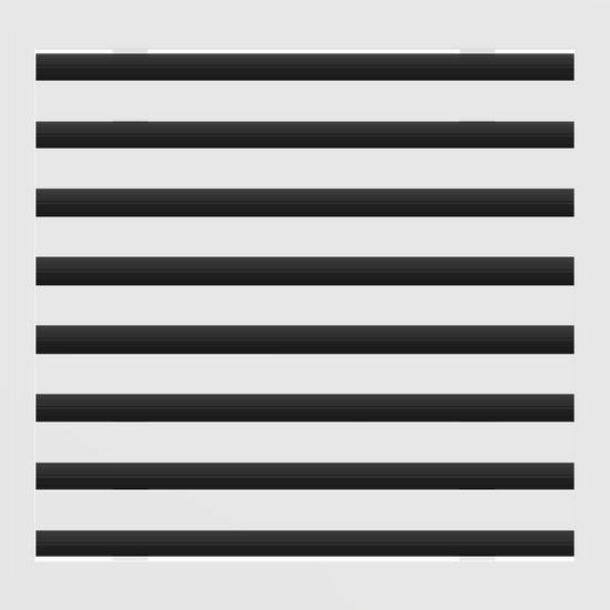 3D Model of 16x16 Modern Air Vent Cover White - Standard Linear Slot Diffuser White - Texas Buildmart
