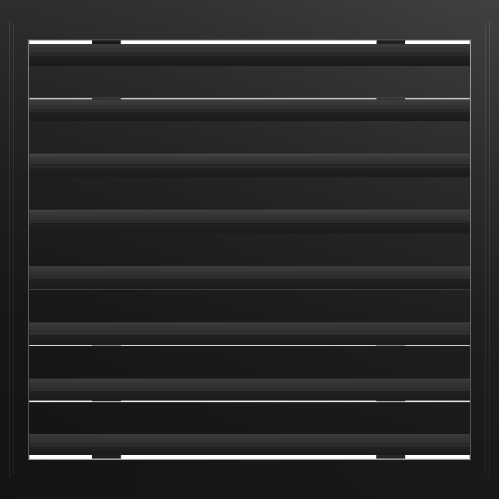 3D Model of 16x16 Modern Air Vent Cover Black - Standard Linear Slot Diffuser Black - Texas Buildmart