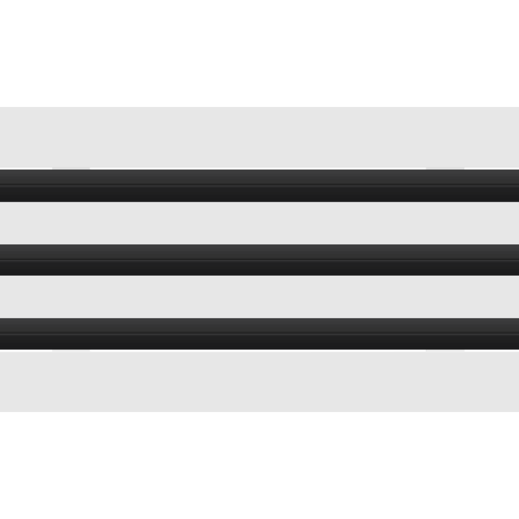 3D Model of 16x6 Modern Air Vent Cover White - Standard Linear Slot Diffuser White - Texas Buildmart