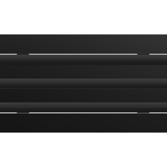 3D Model of 16x6 Modern Air Vent Cover Black - Standard Linear Slot Diffuser Black - Texas Buildmart