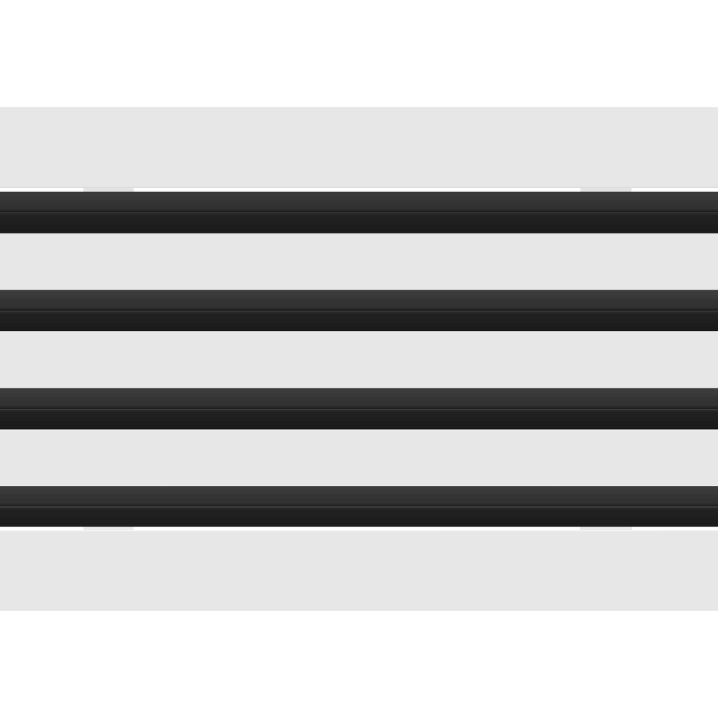 3D Model of 16x8 Modern Air Vent Cover White - Standard Linear Slot Diffuser White - Texas Buildmart