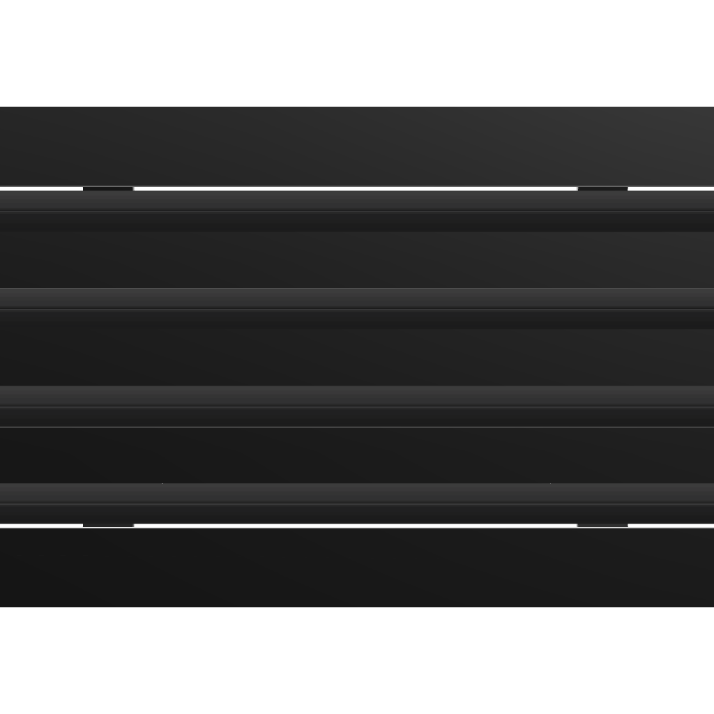 3D Model of 16x8 Modern Air Vent Cover Black - Standard Linear Slot Diffuser Black - Texas Buildmart