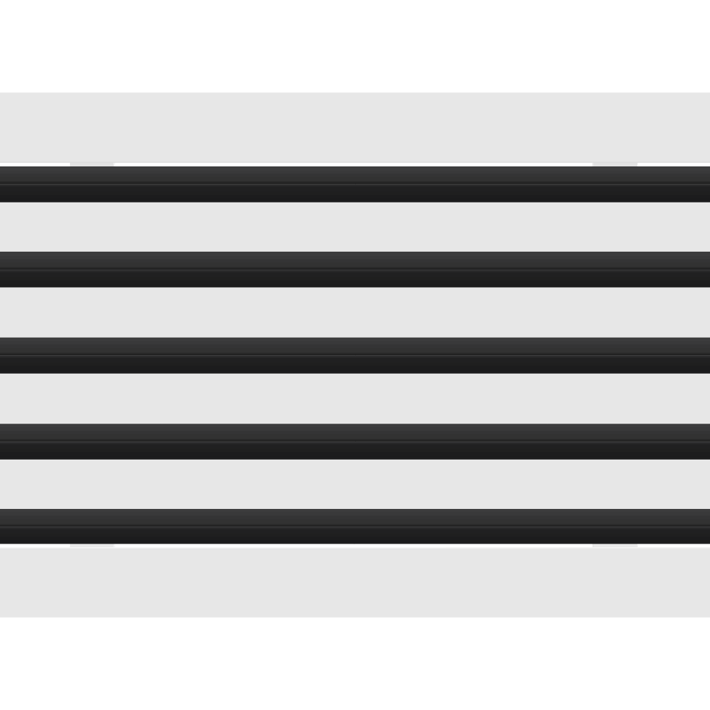 3D Model of 18x10 Modern Air Vent Cover White - Standard Linear Slot Diffuser White - Texas Buildmart